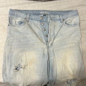 Wild Fable High Rise Straight Distressed Jeans